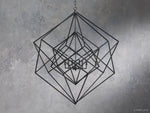 Geode Minimalist Geometric Frame Chandelier