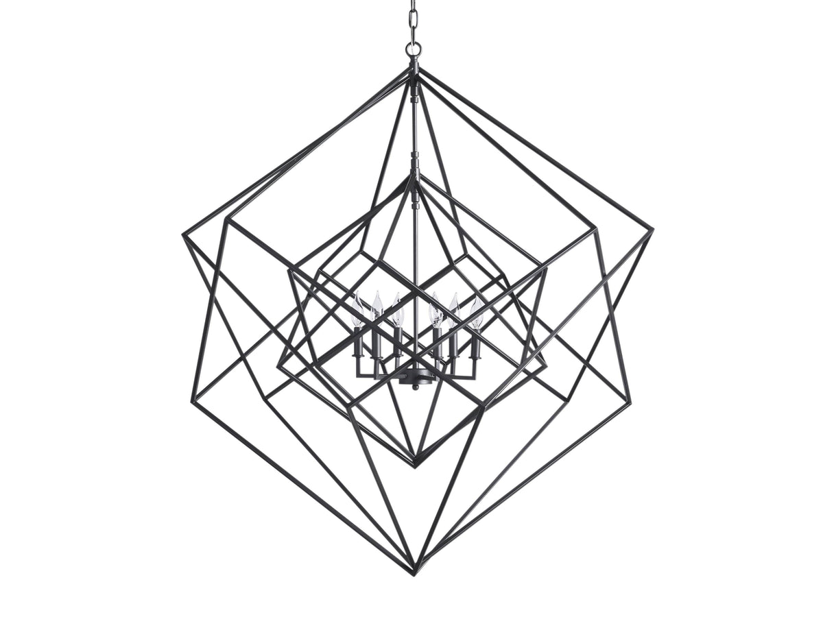 Geode Minimalist Geometric Frame Chandelier