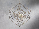 Geode Minimalist Geometric Frame Chandelier