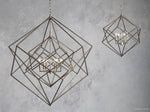 Geode Minimalist Geometric Frame Chandelier