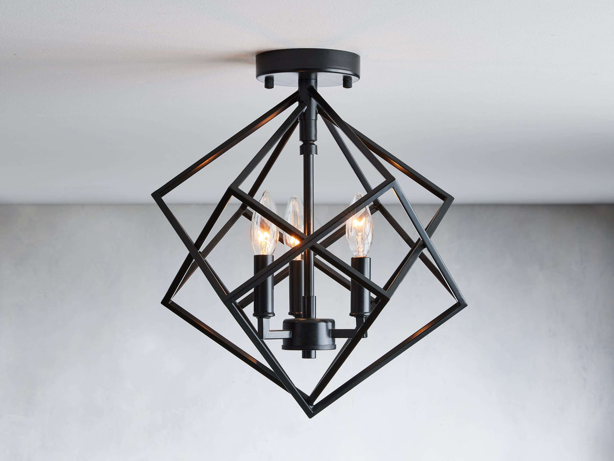 Geode Minimalist Geometric Flush Mount