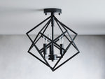 Geode Minimalist Geometric Flush Mount