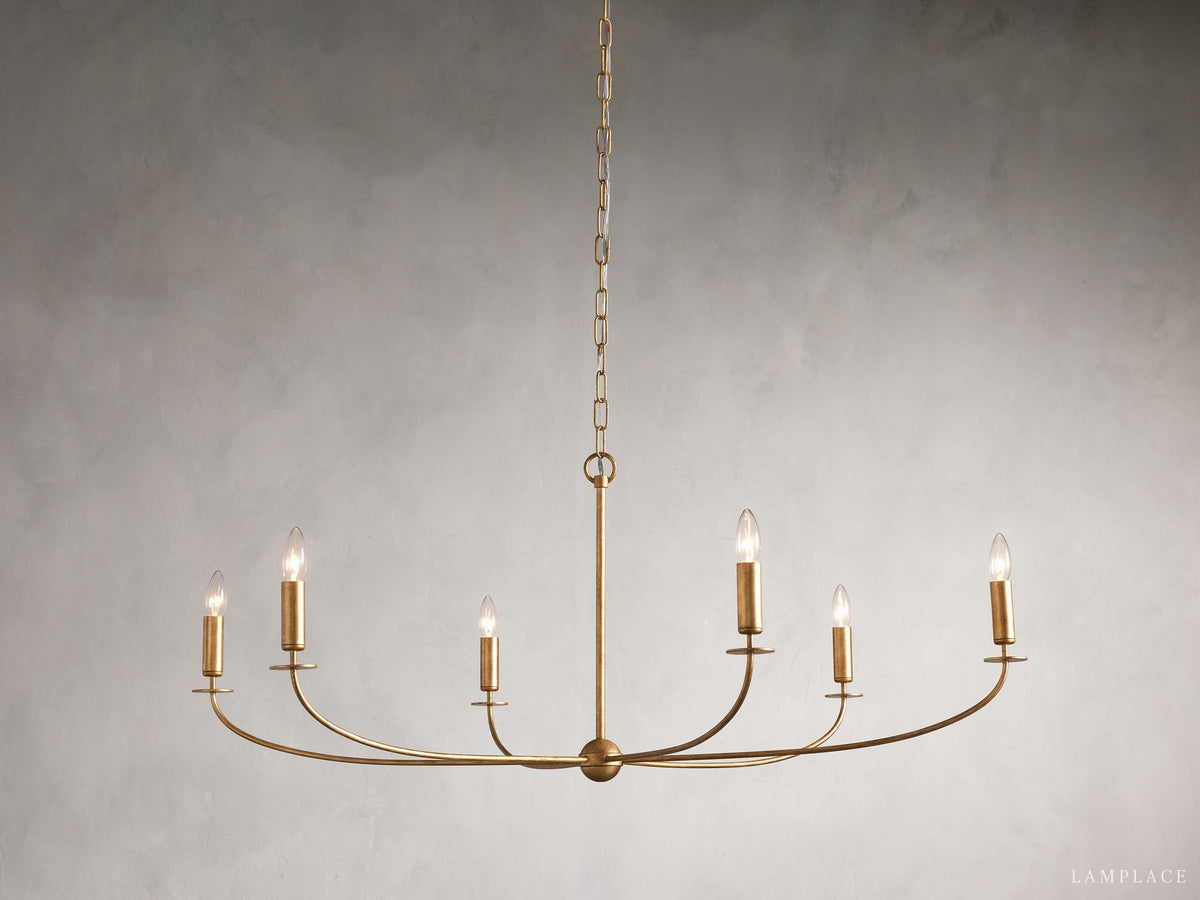 Arnett Handcrafted Vintage Round Chandelier