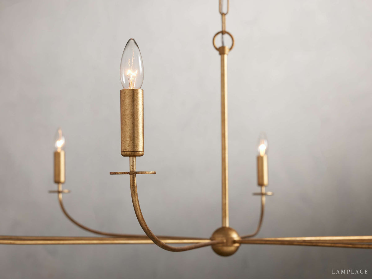Arnett Handcrafted Vintage Round Chandelier