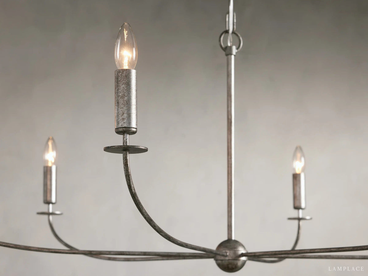 Arnett Handcrafted Vintage Round Chandelier