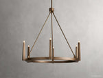 Emmet Antiqued Granular Round Chandelier