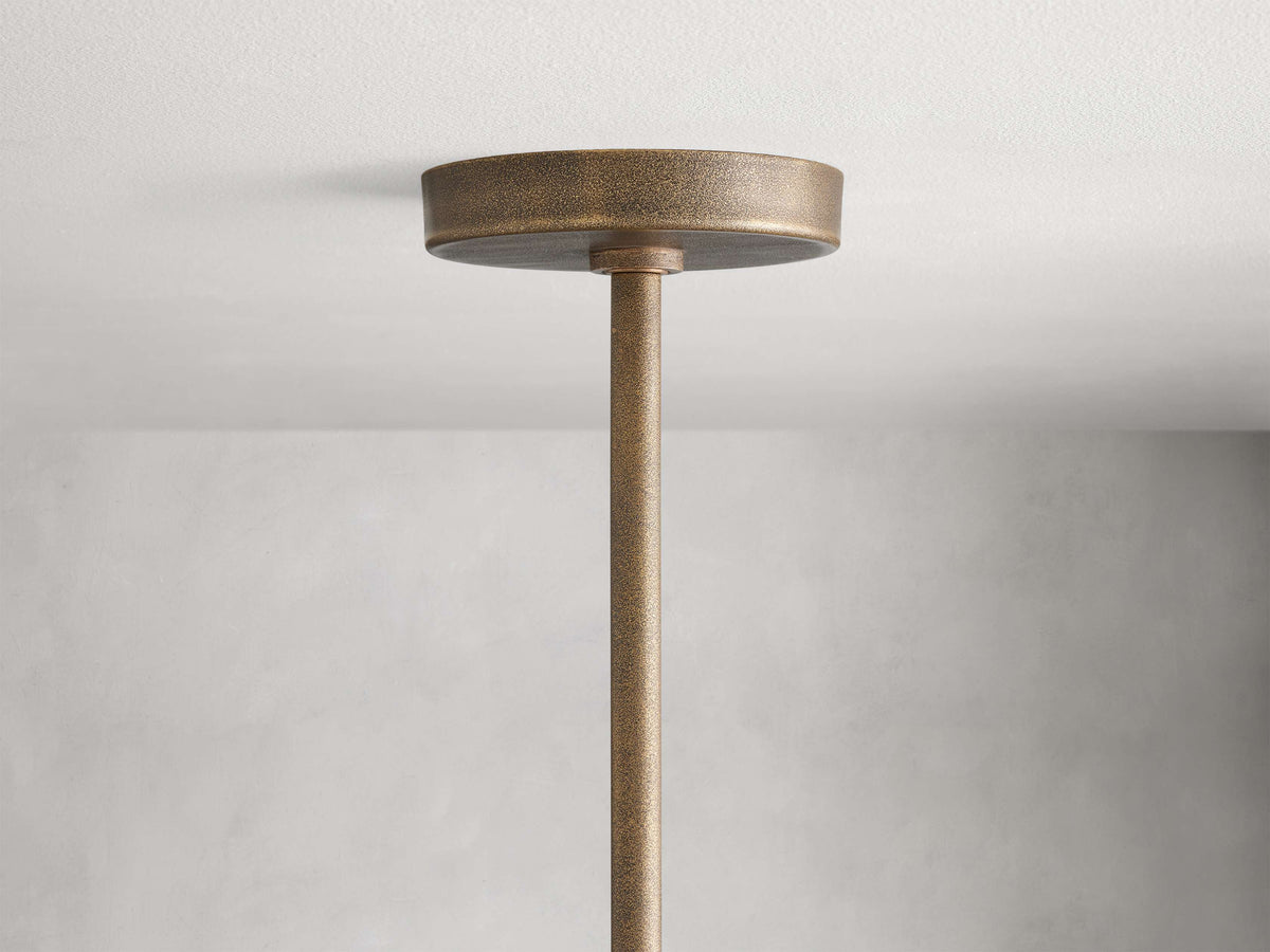 Emmet Antiqued Granular Round Chandelier