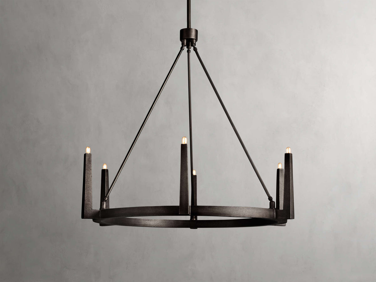 Emmet Geometric Frame Round Chandelier