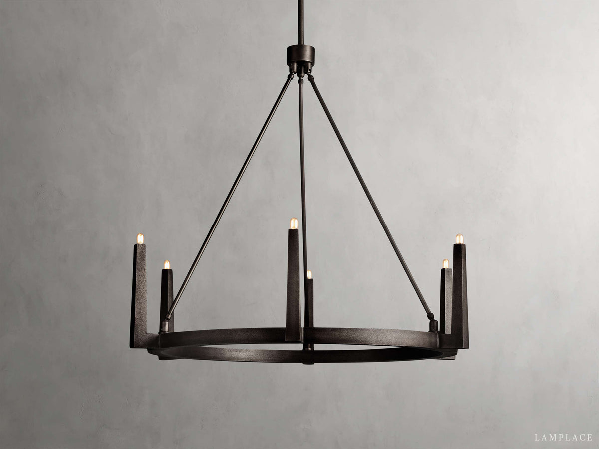 Emmet Geometric Frame Round Chandelier