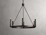 Emmet Antiqued Granular Round Chandelier