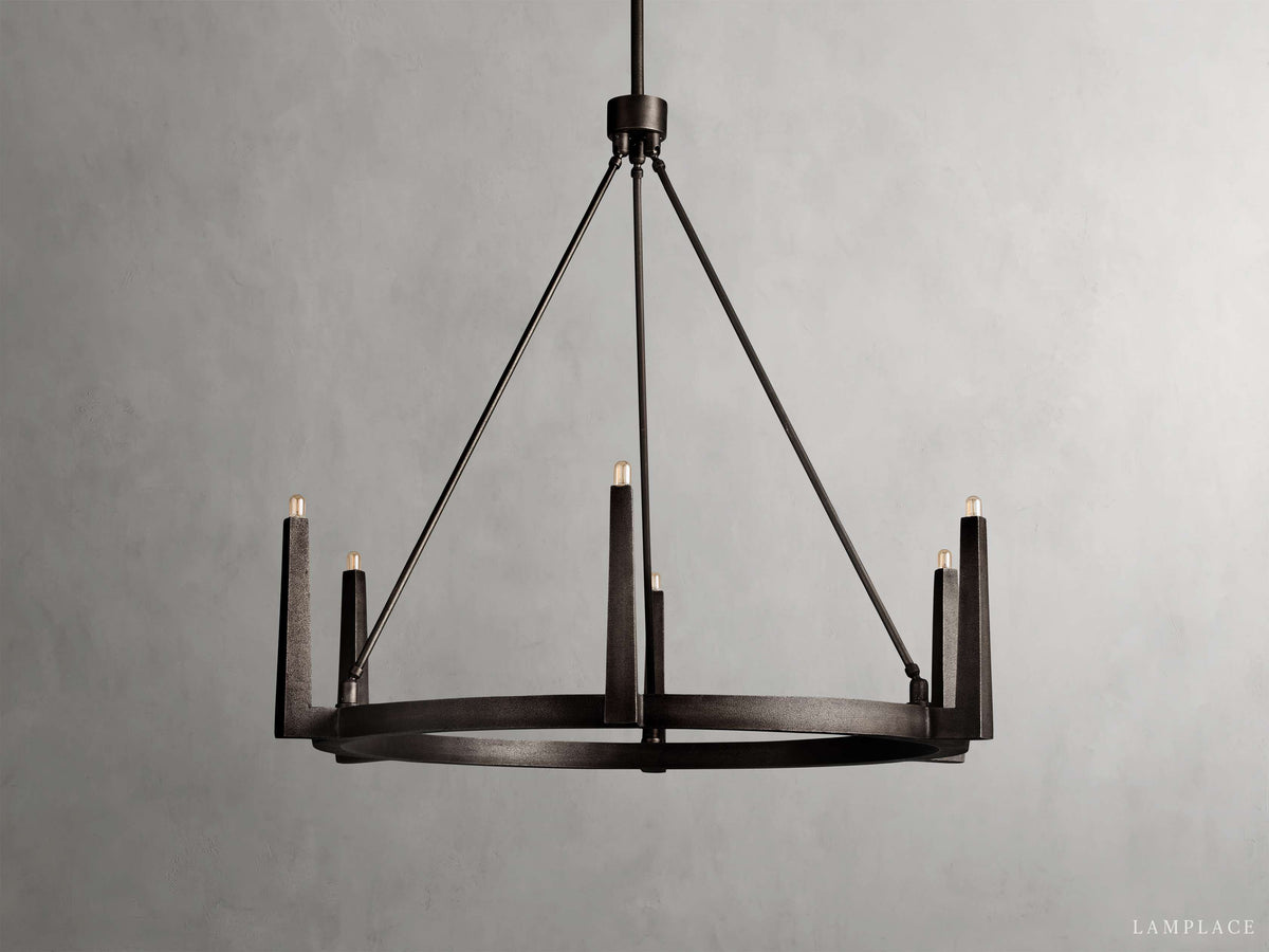 Emmet Geometric Frame Round Chandelier