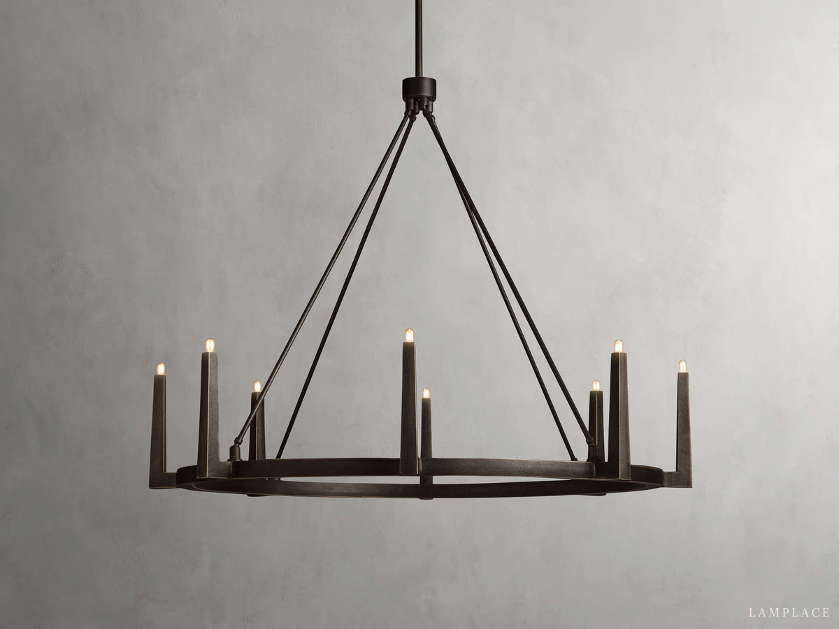 Emmet Geometric Frame Round Chandelier