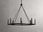 Emmet Antiqued Granular Round Chandelier