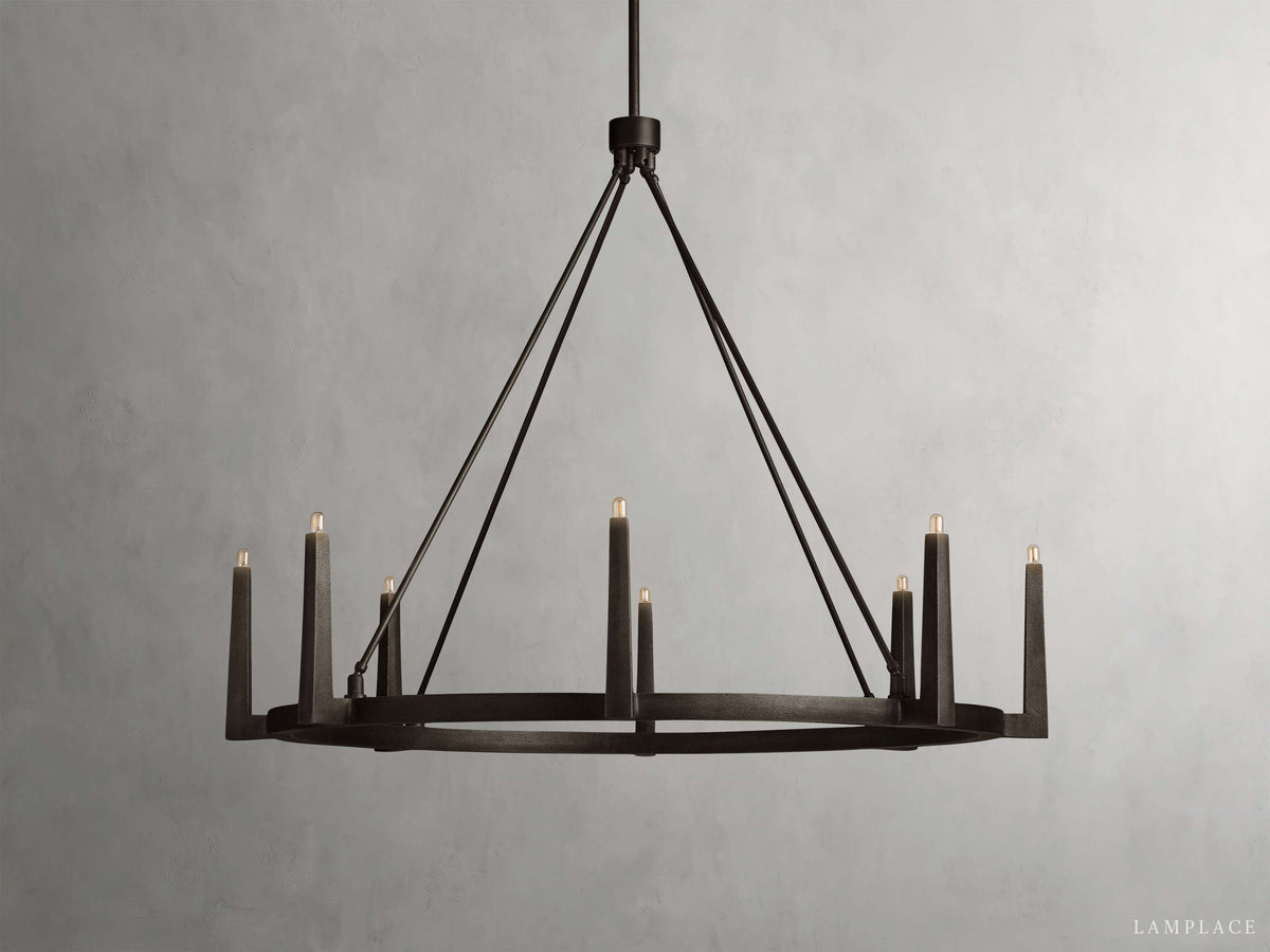 Emmet Geometric Frame Round Chandelier