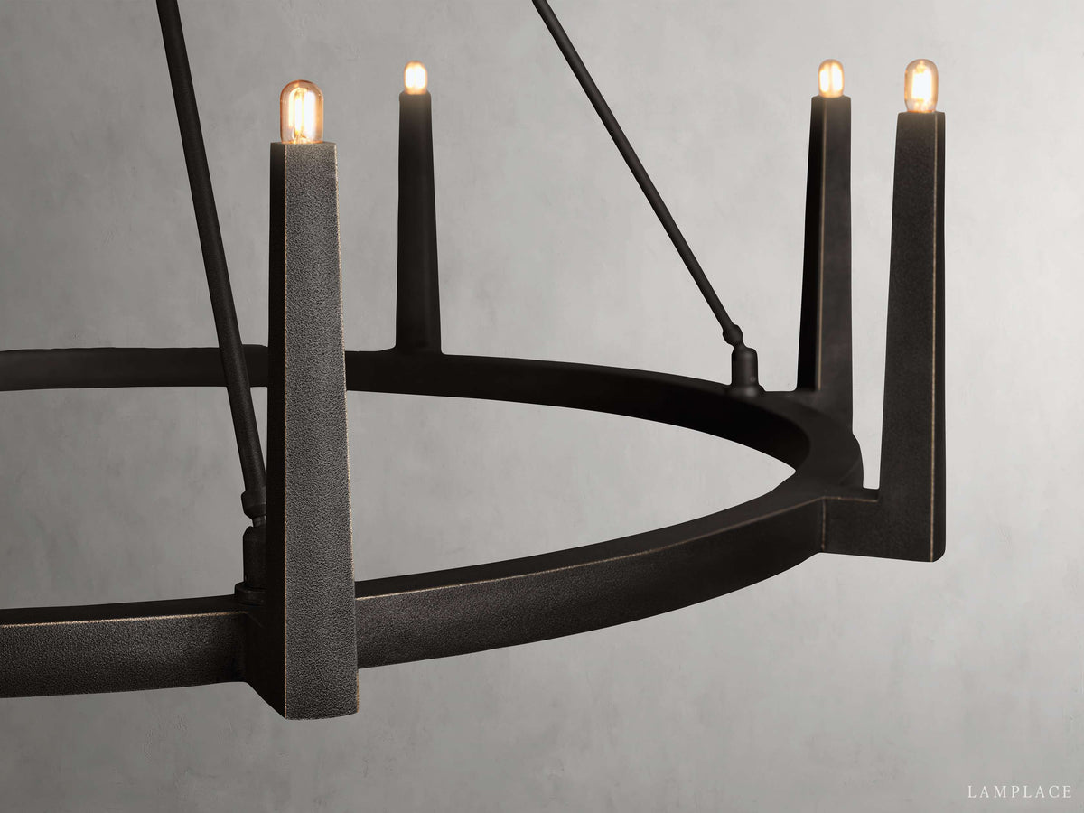 Emmet Geometric Frame Round Chandelier