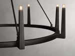 Emmet Antiqued Granular Round Chandelier