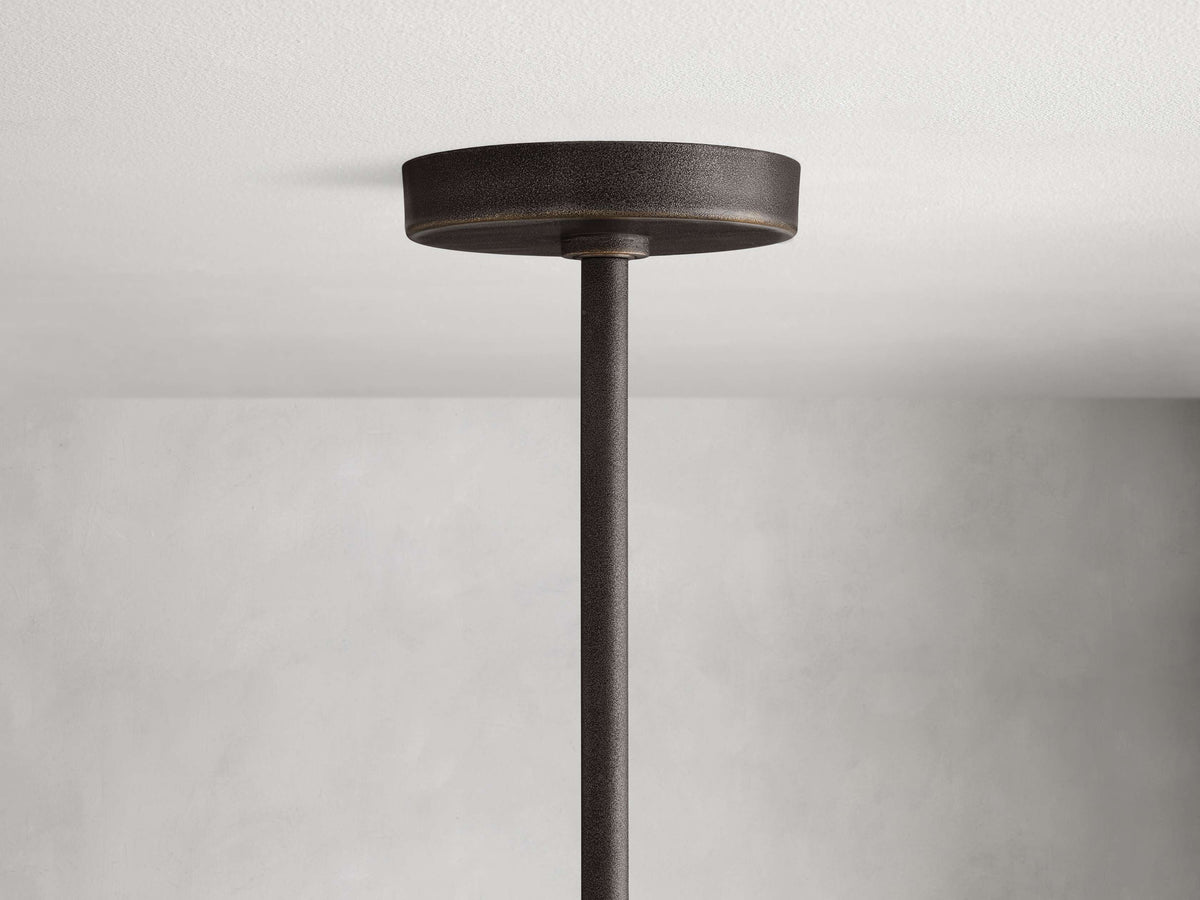 Emmet Antiqued Granular Round Chandelier