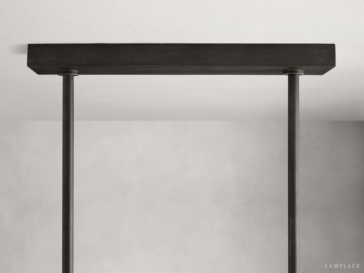 Emmet Antiqued Granular Linear Chandelier