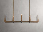 Emmet Antiqued Granular Linear Chandelier