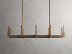 Emmet Antiqued Granular Linear Chandelier