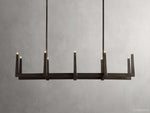 Emmet Antiqued Granular Linear Chandelier
