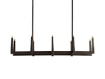 Emmet Antiqued Granular Linear Chandelier