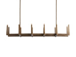 Emmet Antiqued Granular Linear Chandelier
