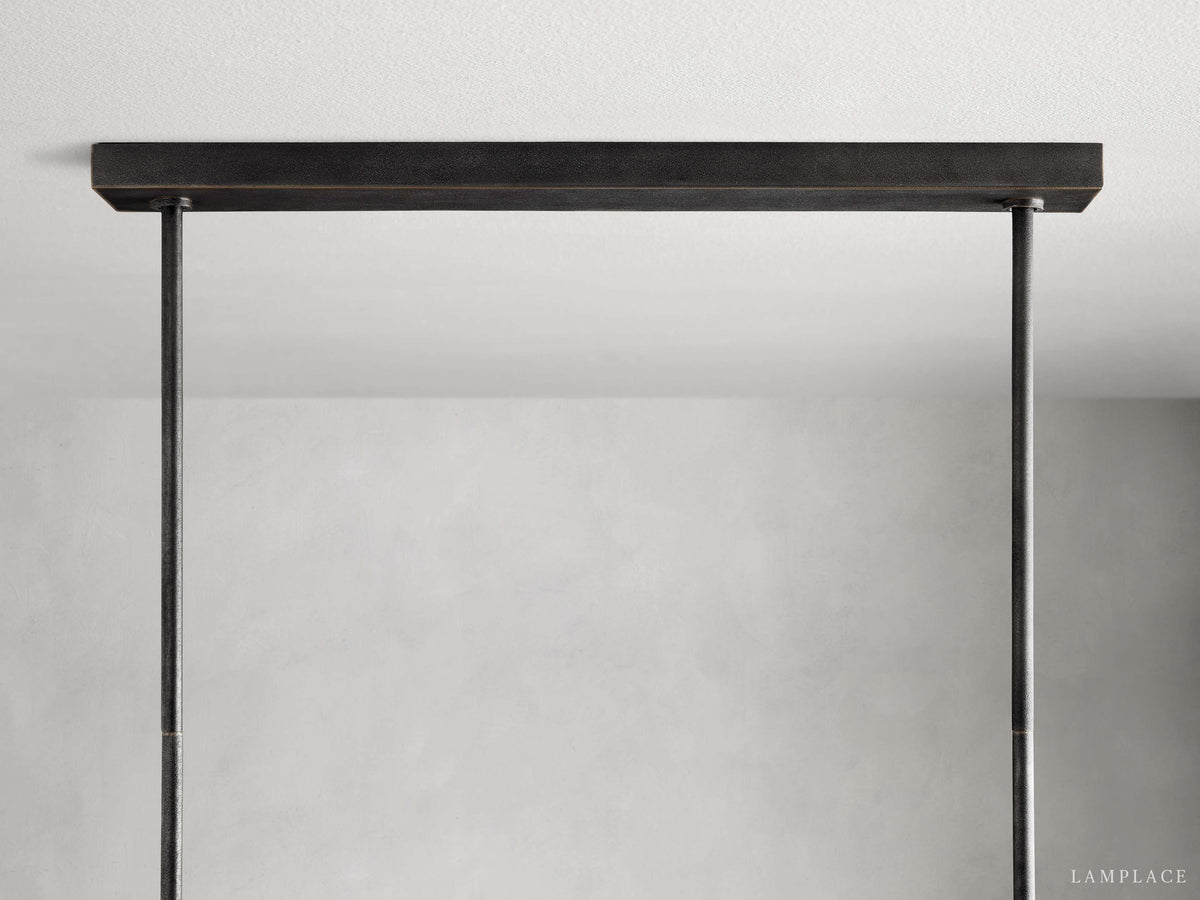 Emmet Antiqued Granular Linear Chandelier