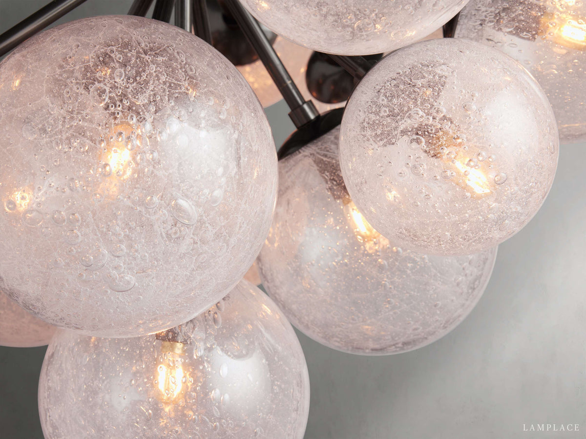 Mandoza Bubble Glass Round Chandelier
