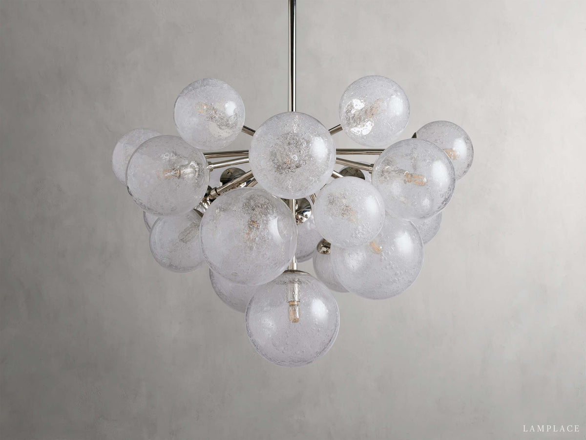 Mandoza Bubble Glass Round Chandelier