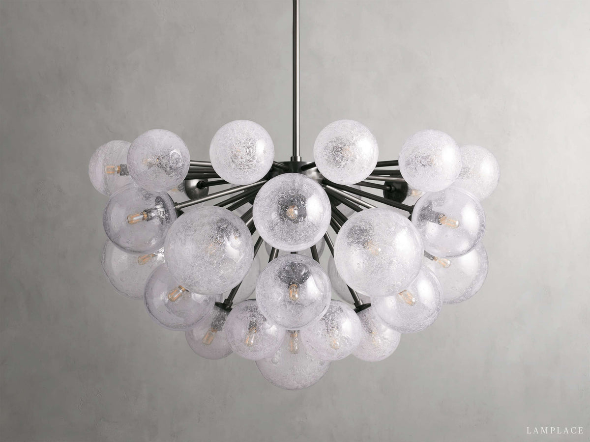 Mandoza Bubble Glass Round Chandelier