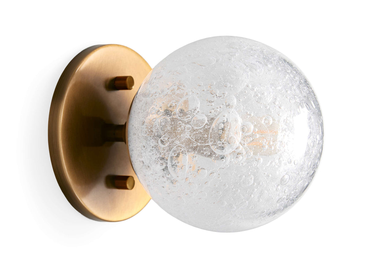 Mandoza Bubble Glass Wall Sconce