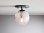 Mandoza Bubble Glass Wall Sconce
