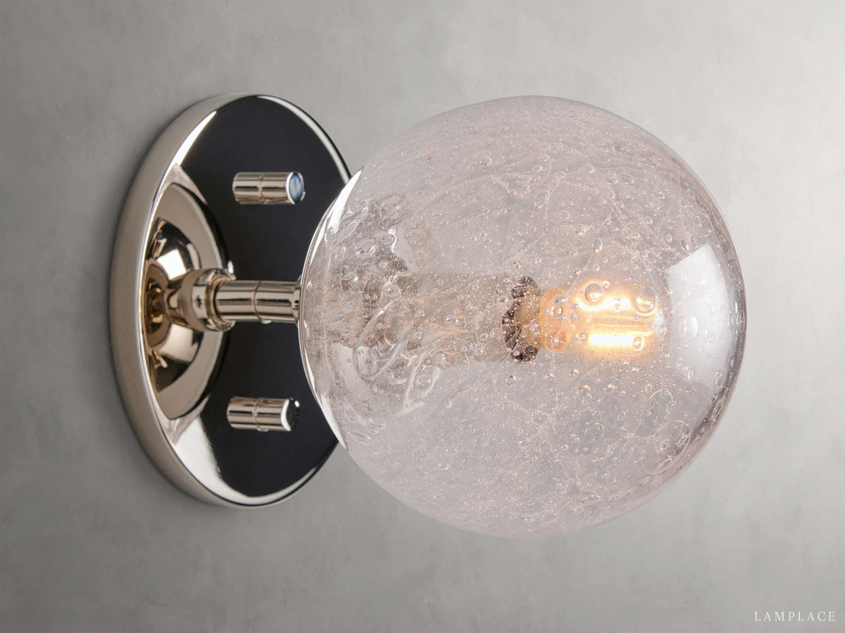 Mandoza Bubble Glass Wall Sconce