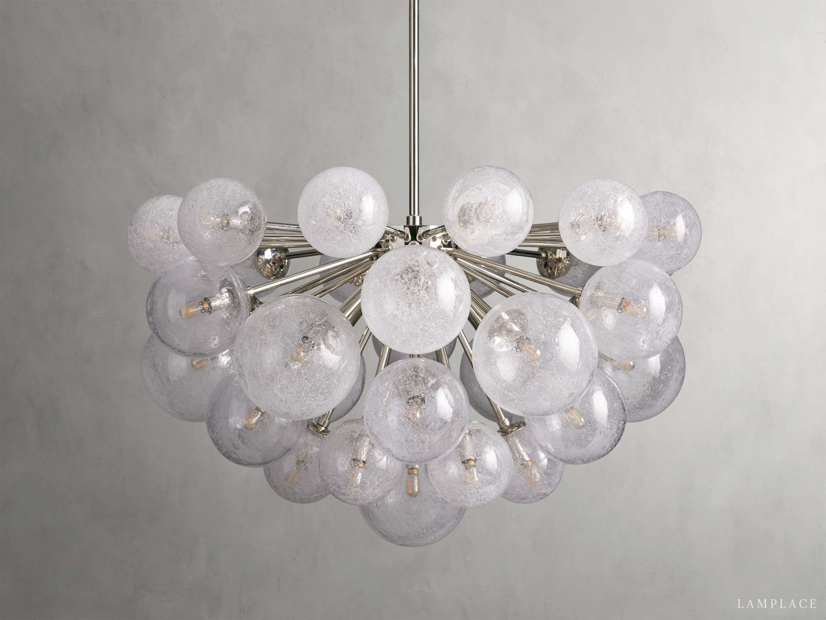 Mandoza Bubble Glass Round Chandelier