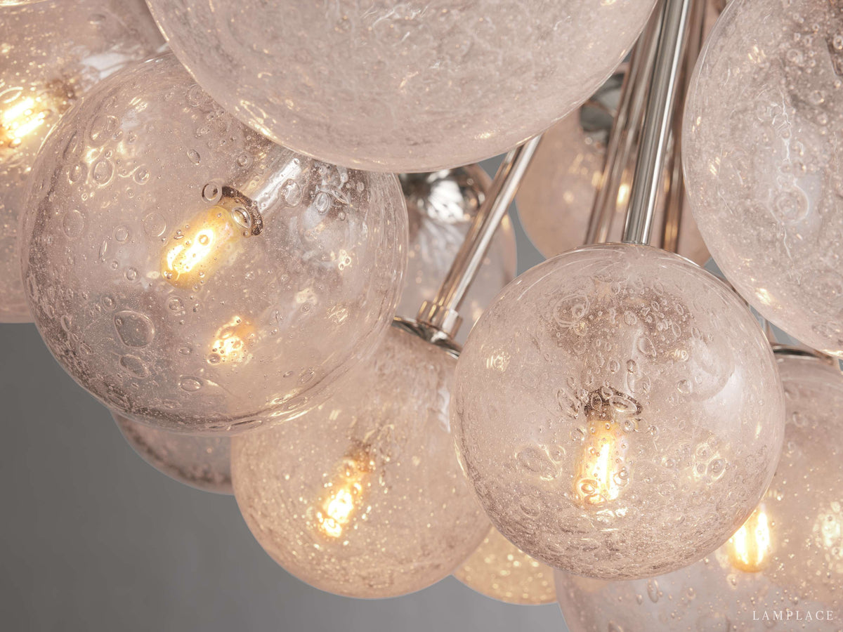 Mandoza Bubble Glass Round Chandelier