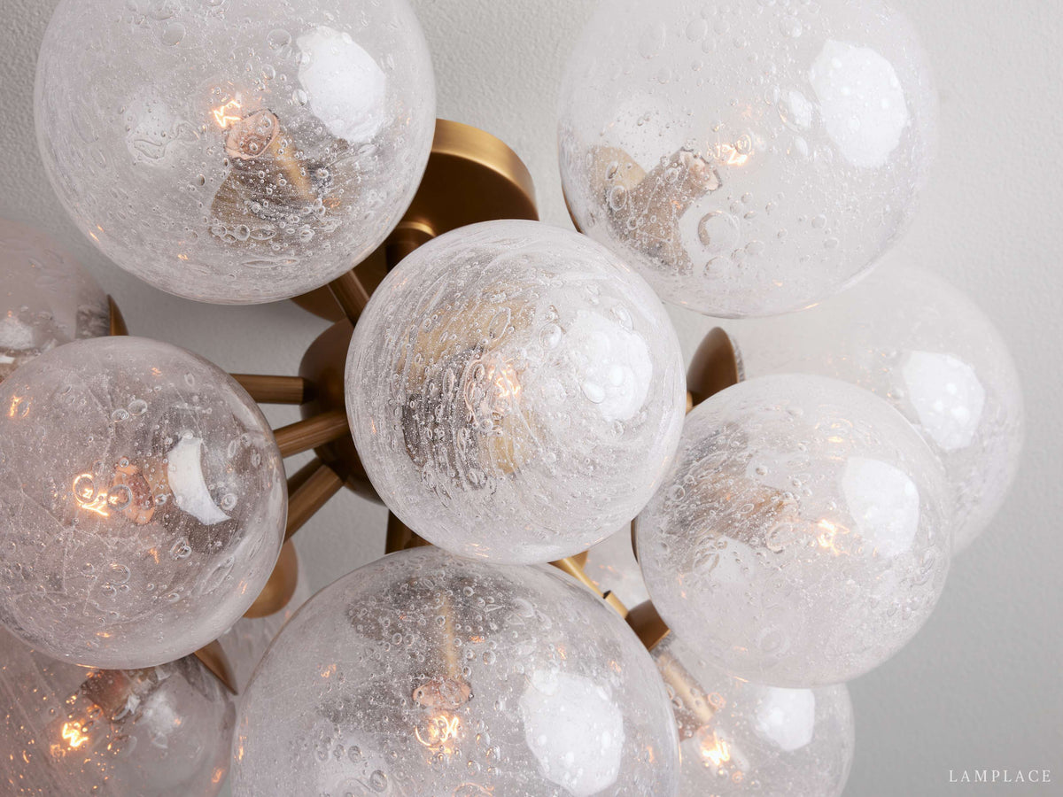 Mandoza Bubble Glass Flush Mount