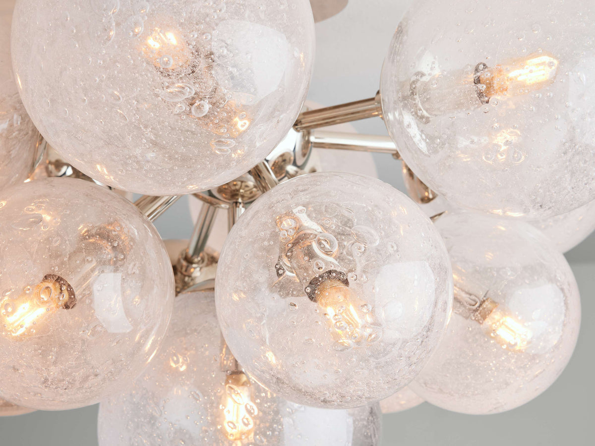 Mandoza Bubble Glass Flush Mount