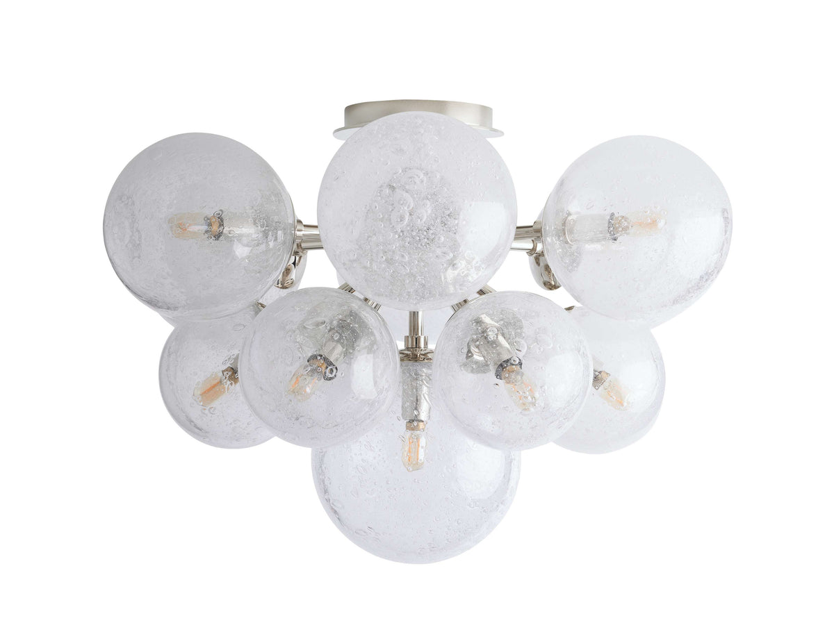 Mandoza Bubble Glass Flush Mount