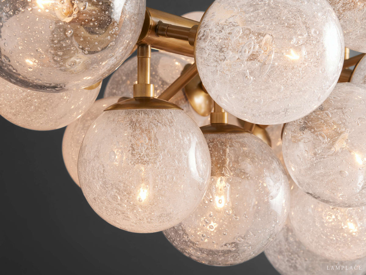 Mandoza Bubble Glass Linear Chandelier