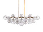 Mandoza Bubble Glass Linear Chandelier