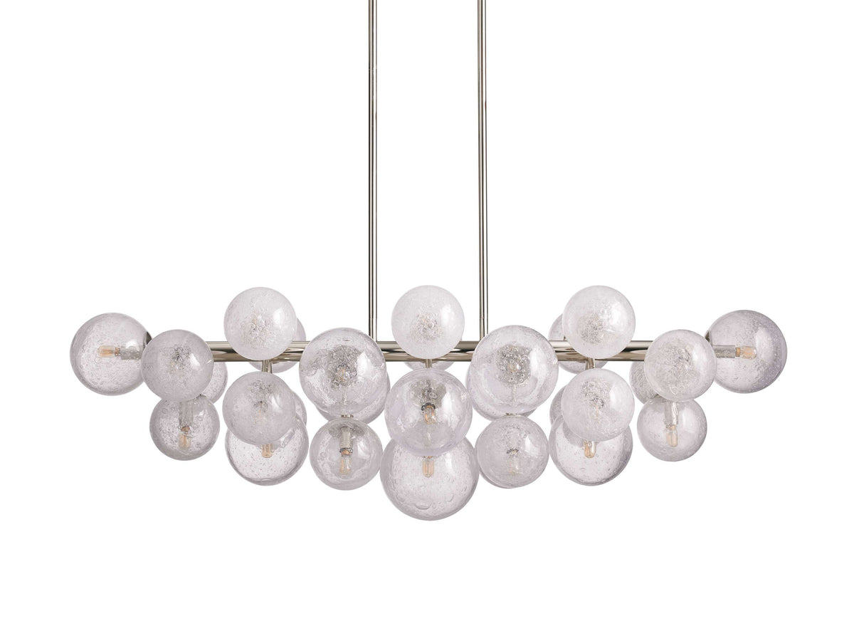Mandoza Bubble Glass Linear Chandelier