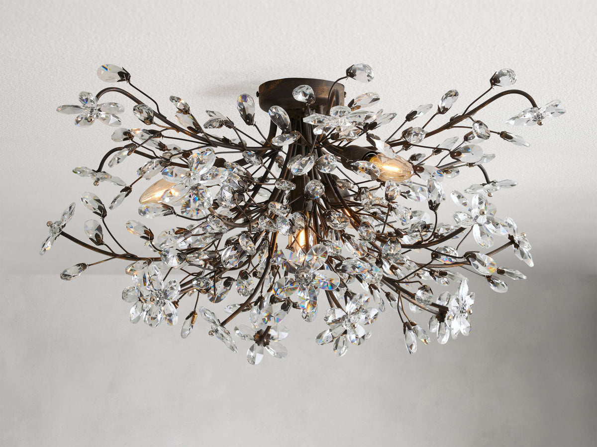 Fiore Sculpted Petals Flush Mount