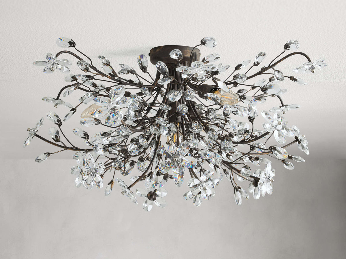 Fiore Sculpted Petals Flush Mount