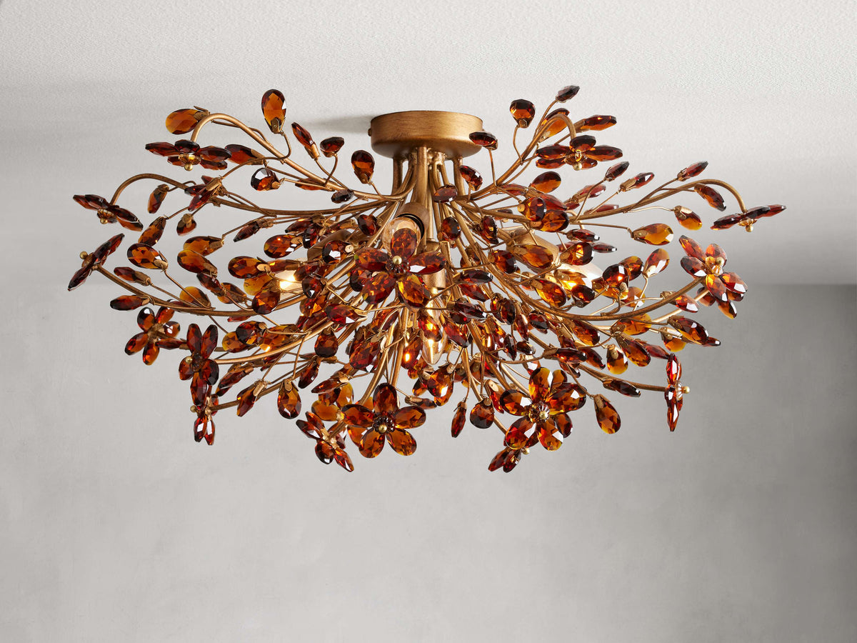 Fiore Sculpted Petals Flush Mount