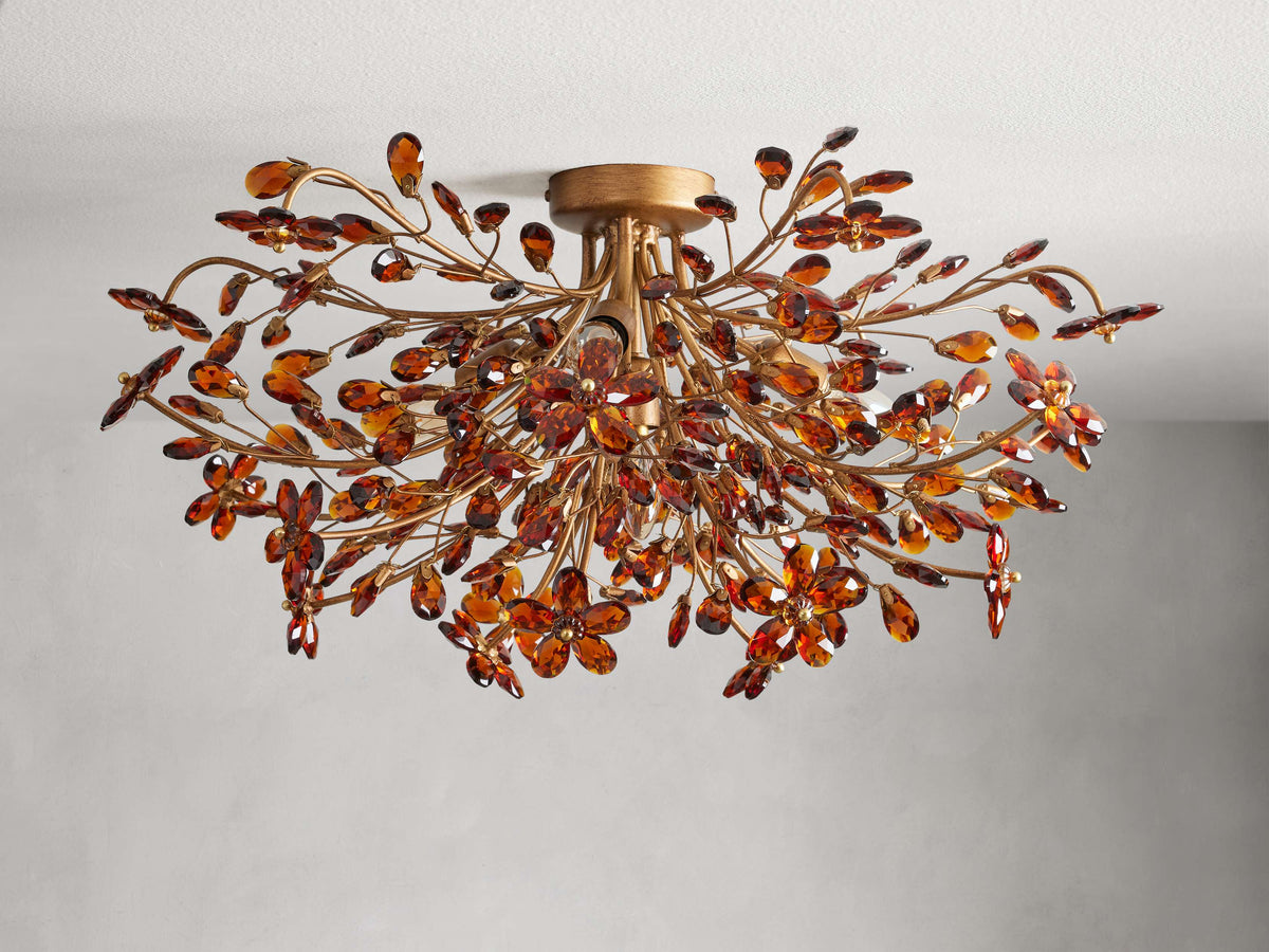 Fiore Sculpted Petals Flush Mount