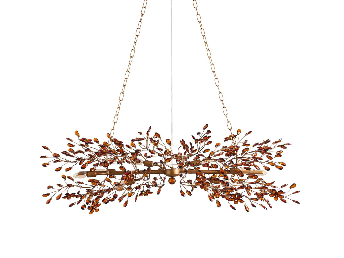 Fiore Sculpted Petals Linear Chandelier