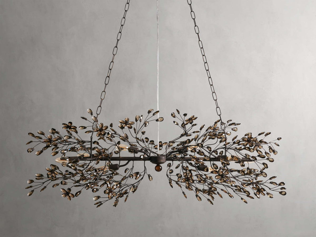 Fiore Sculpted Petals Linear Chandelier