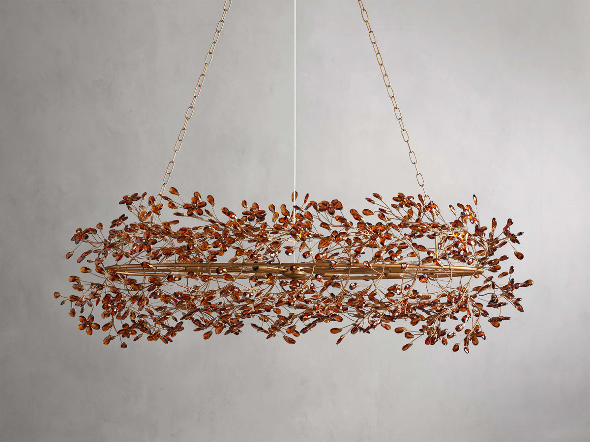 Fiore Sculpted Petals Oval Chandelier