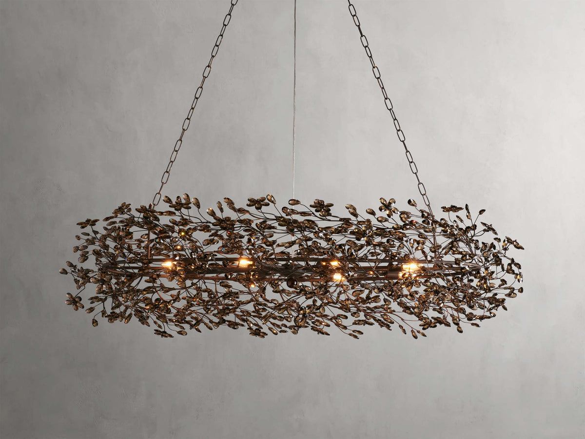 Fiore Sculpted Petals Oval Chandelier